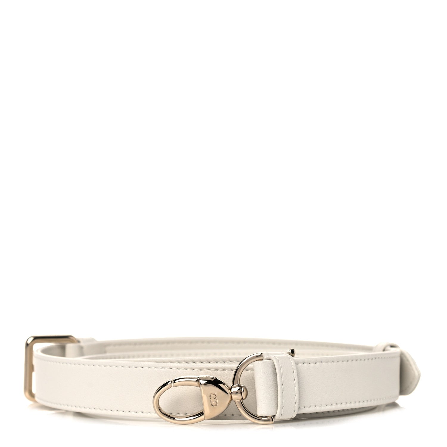Christian Dior Lambskin Lady Dior Adjustable Shoulder Strap White 1 of 4