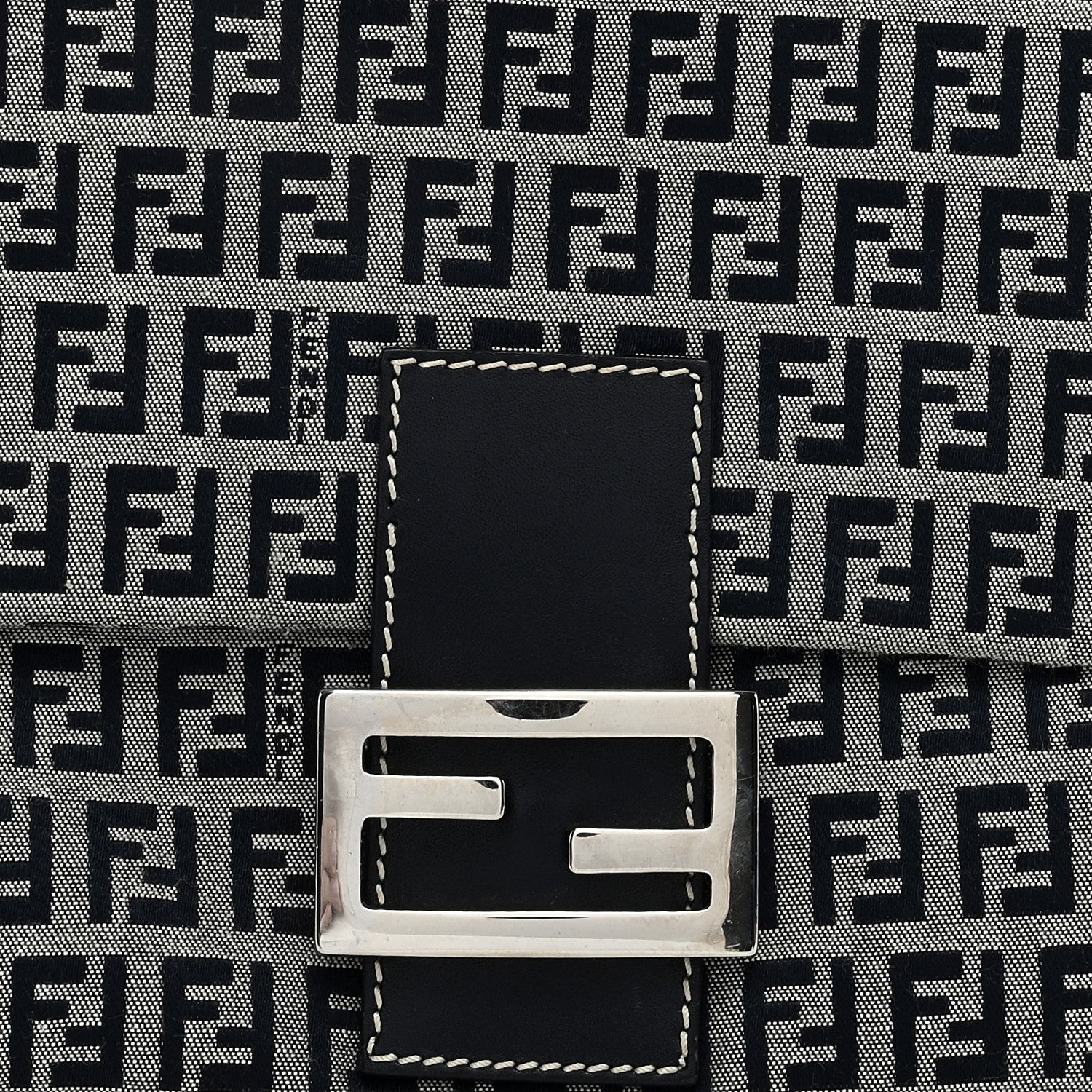 Fendi Zucchino Mama Baguette Navy 7 of 10