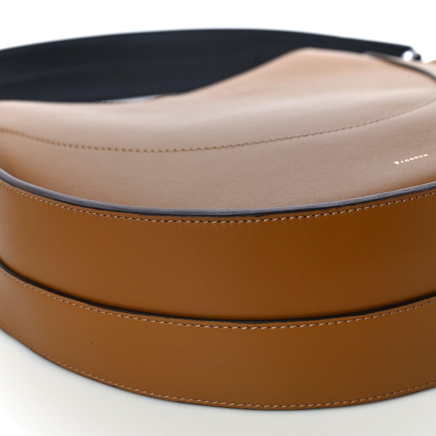 Calfskin Arch Shoulder Bag Olive Oil