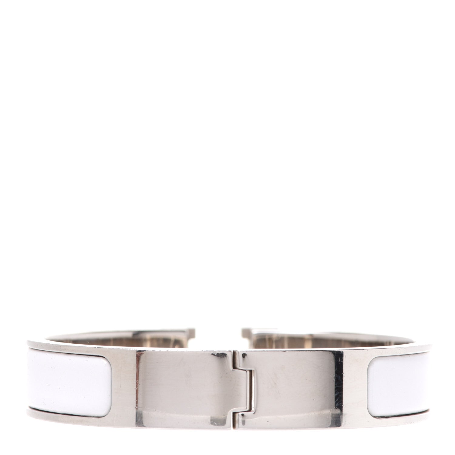 Hermes Enamel Narrow Clic Clac H Bracelet PM White 3 of 7
