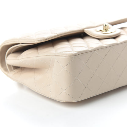 Chanel Lambskin Quilted Medium Double Flap Beige 6 of 11