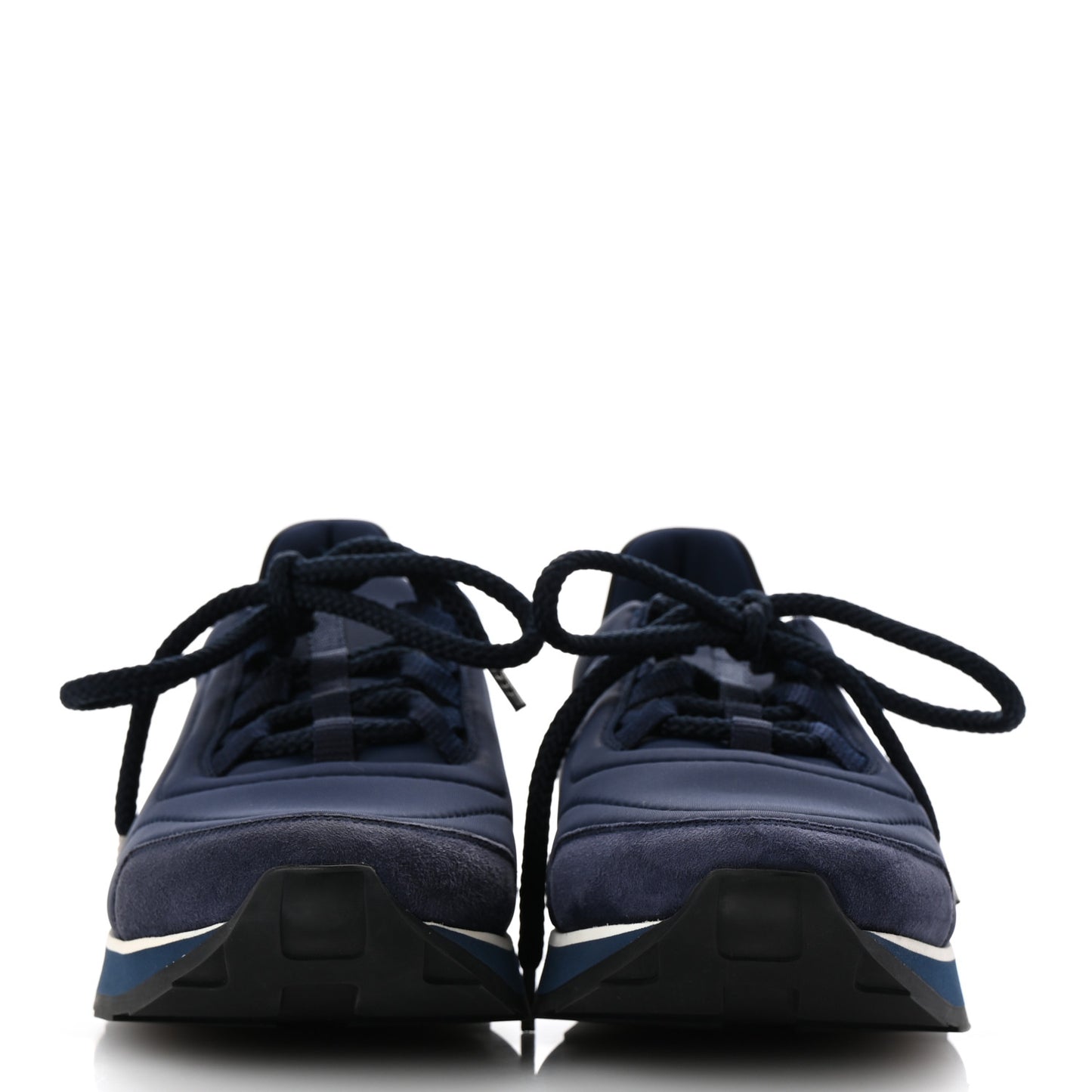 Technical Canvas Mens Miles Sneakers 40 Marine Black
