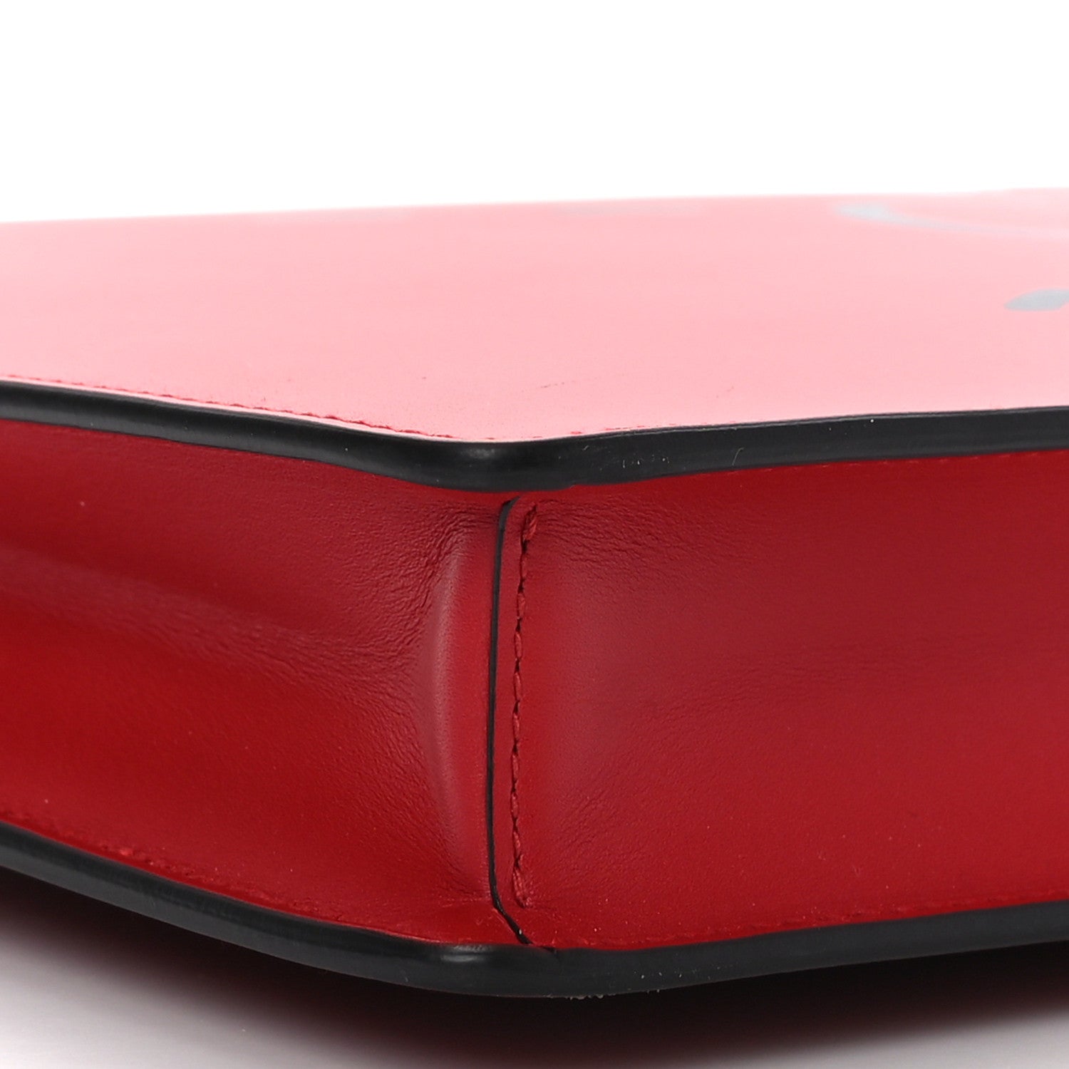 Gucci Calfskin GucciGhost Print Medium Documents Holder Hibiscus Red 8 of 9