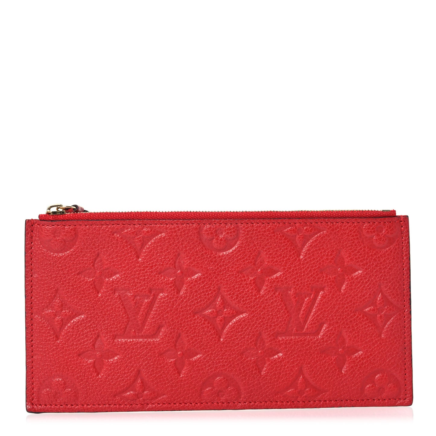 Empreinte Felicie Chain Wallet Zippered Insert Scarlet