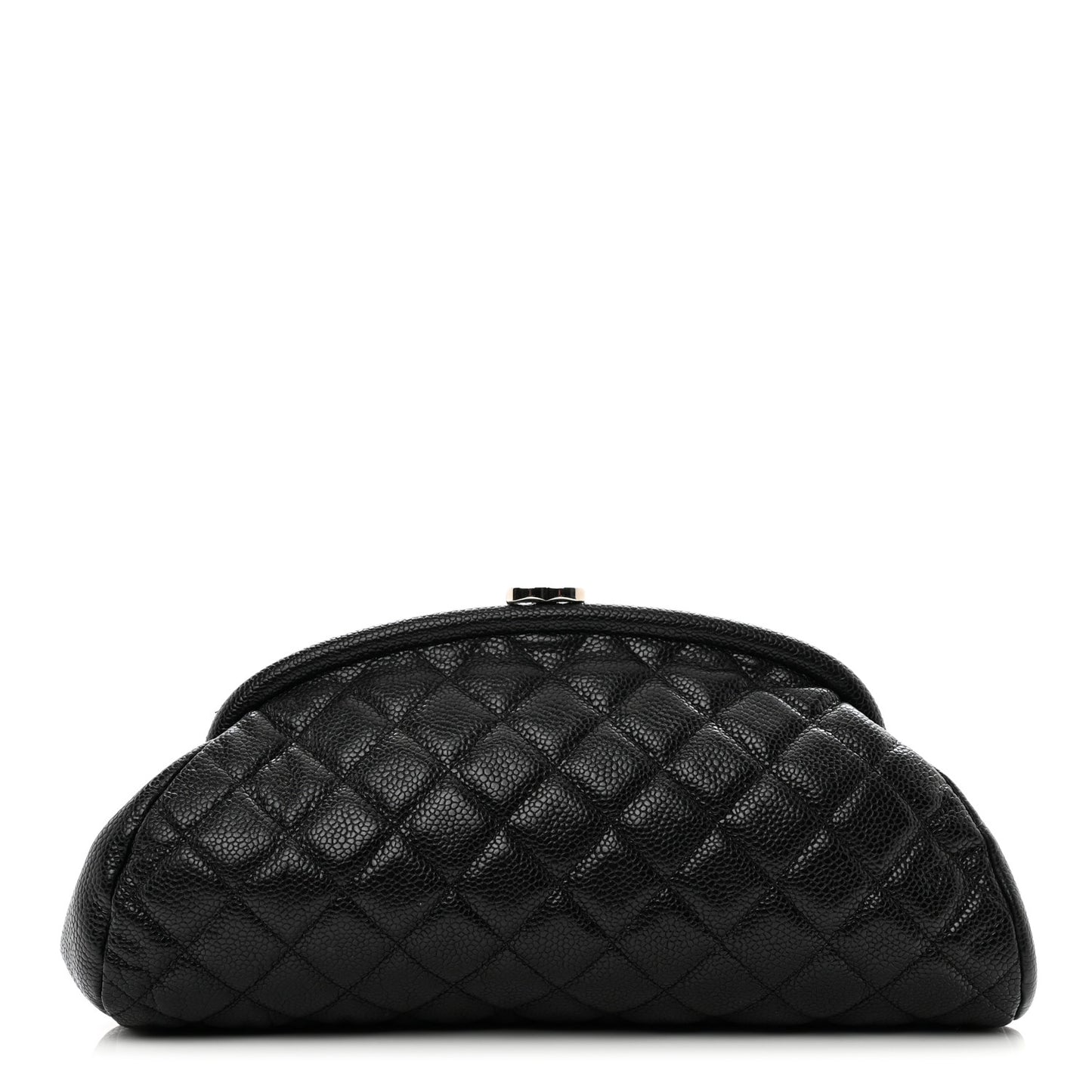 Caviar Quilted Timeless Clutch Black
