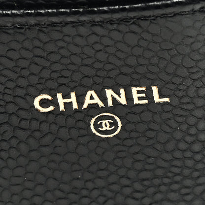 Chanel Caviar Quilted Flap Card Holder Wallet Black 6 of 7