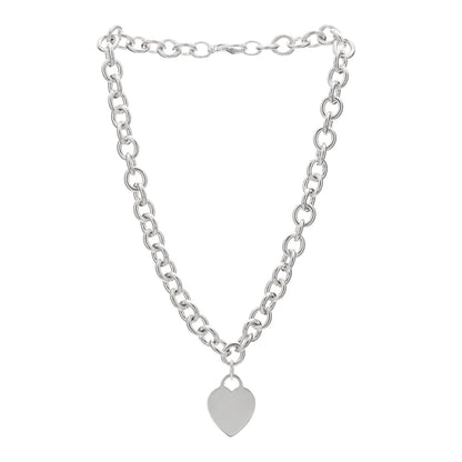 Tiffany Sterling Silver Heart Tag Necklace 2 of 3
