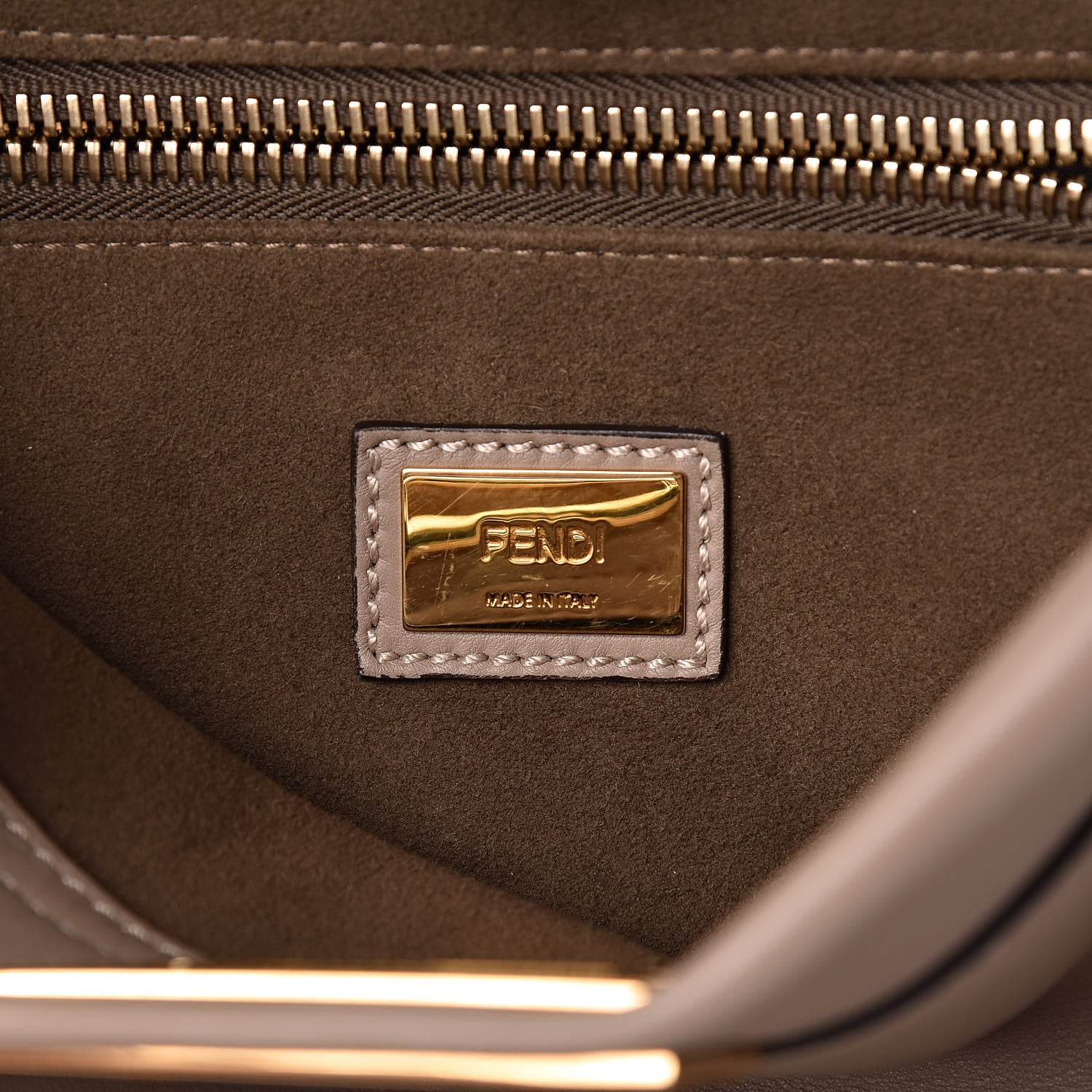 Fendi Vitello Seta Plexiglass Tortoise Medium Peekaboo Iconic Satchel Tortora 6 of 13