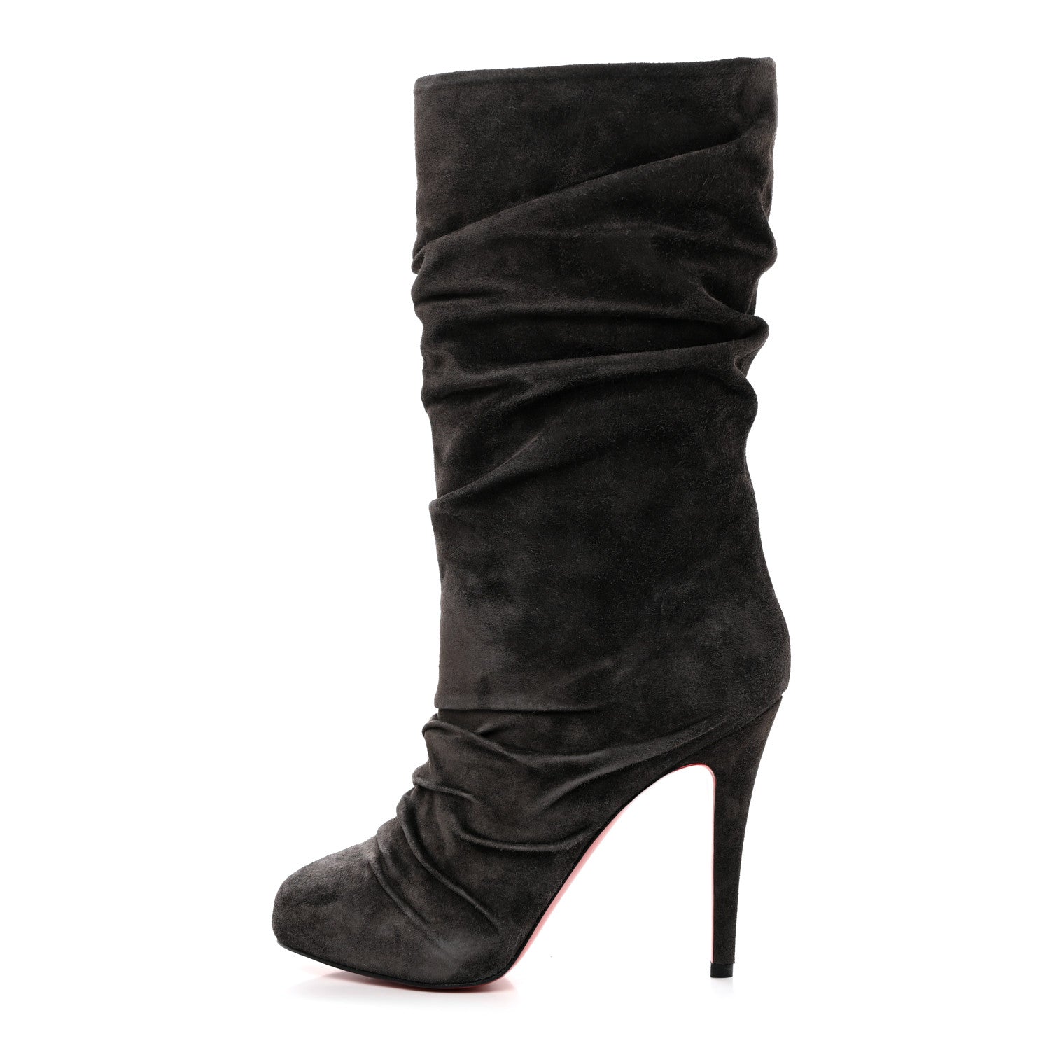 Christian Louboutin Veau Velours Piros 120 Boot 37 Africa 1 of 8