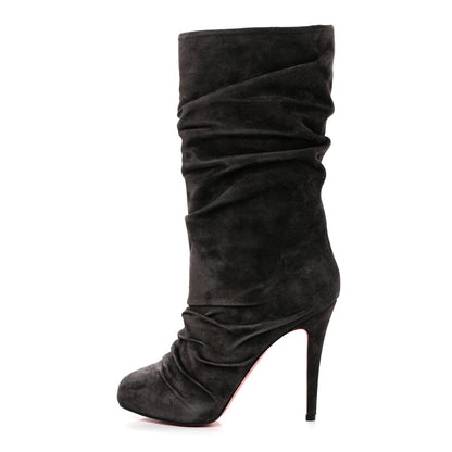 Christian Louboutin Veau Velours Piros 120 Boot 37 Africa 1 of 8
