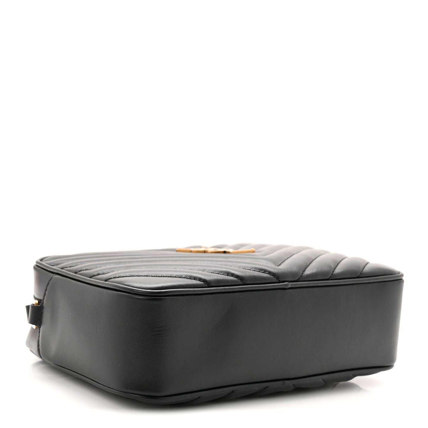 Calfskin Matelasse Monogram Lou Camera Bag Black