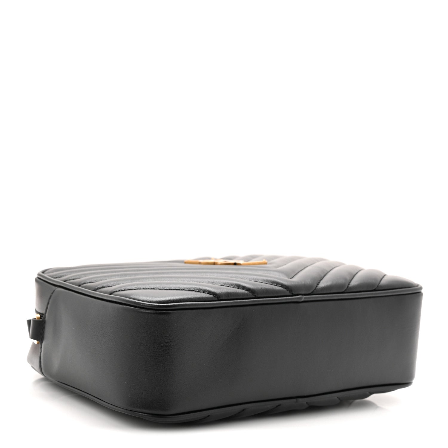 Saint Laurent Calfskin Matelasse Monogram Lou Camera Bag Black 3 of 9