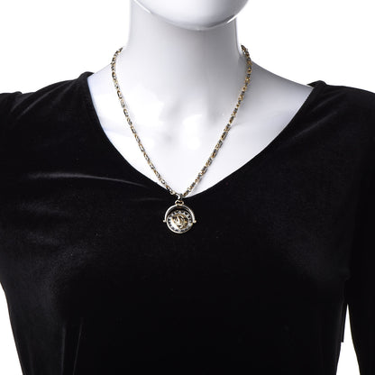 Bulgari 18K Yellow Gold Stainless Steel Scorpio Zodiac Pendant Necklace 2 of 5