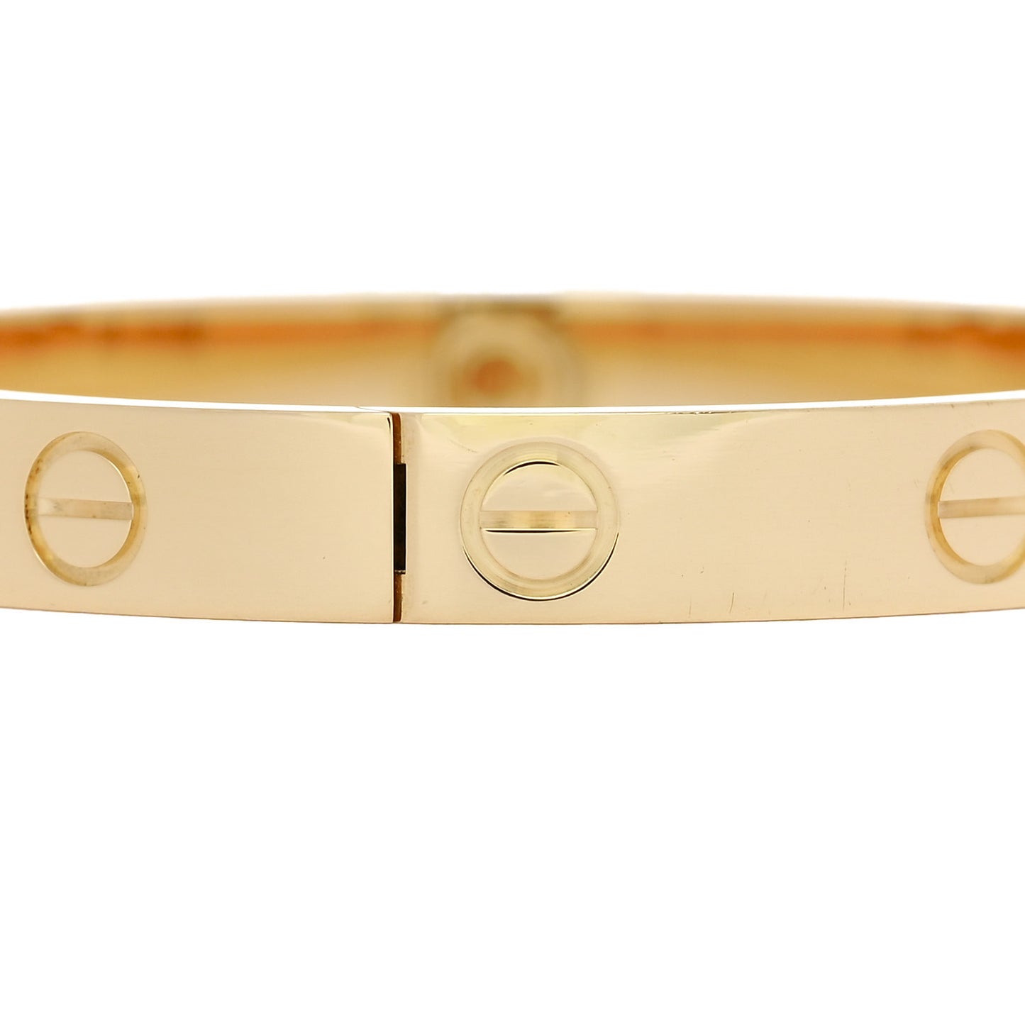 18K Yellow Gold LOVE Single Screw Bracelet 16