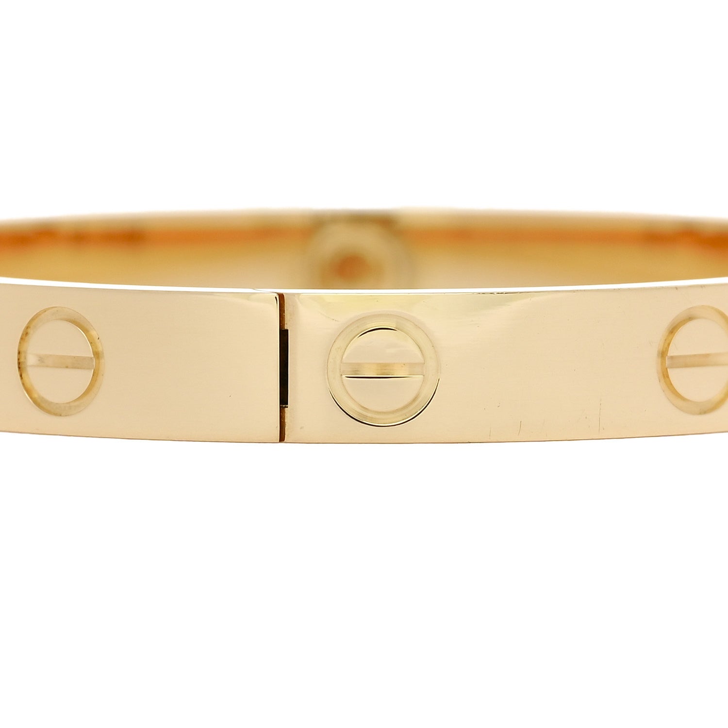 Cartier 18K Yellow Gold LOVE Single Screw Bracelet 16 5 of 9