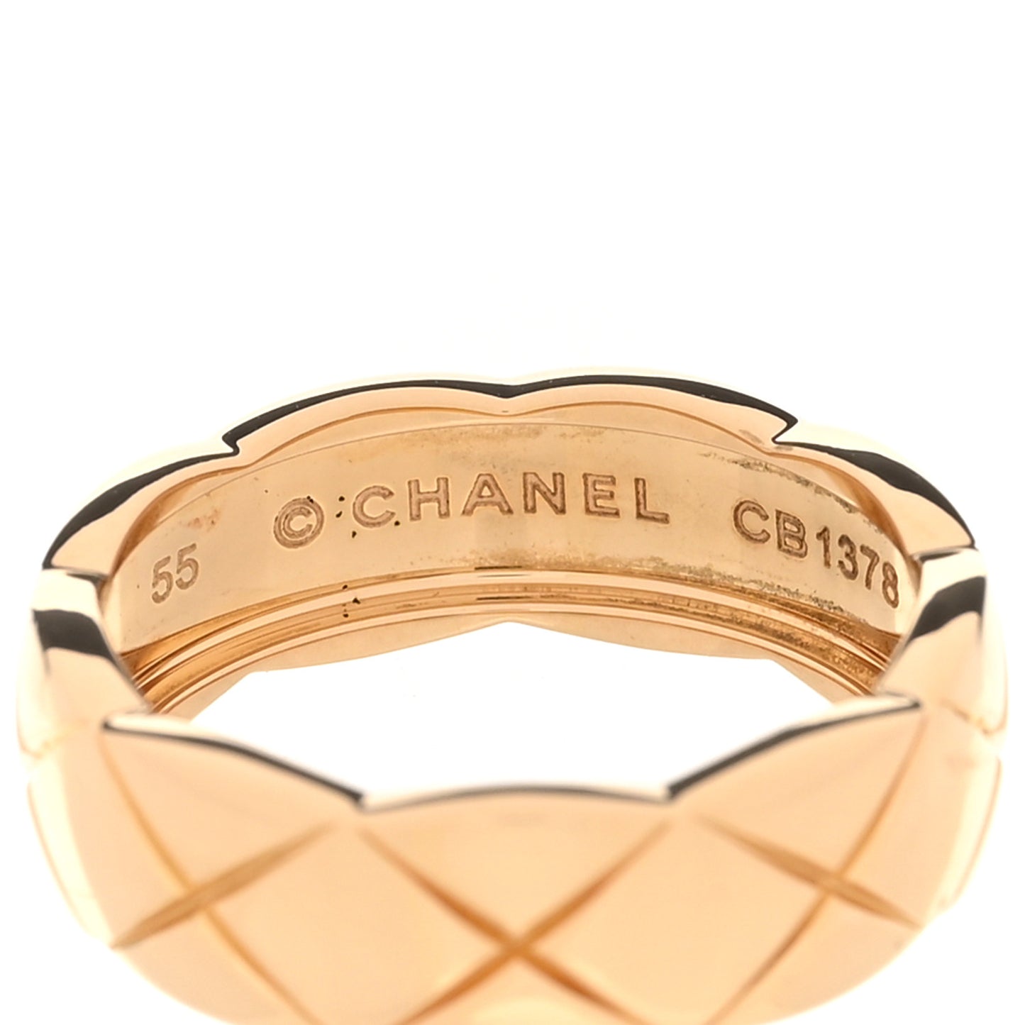 18K Beige Gold Small Coco Crush Ring 55 7.5