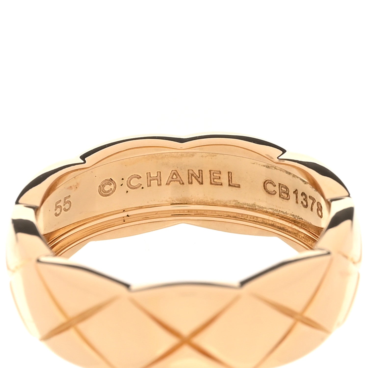 Chanel 18K Beige Gold Small Coco Crush Ring 55 7.5 4 of 6