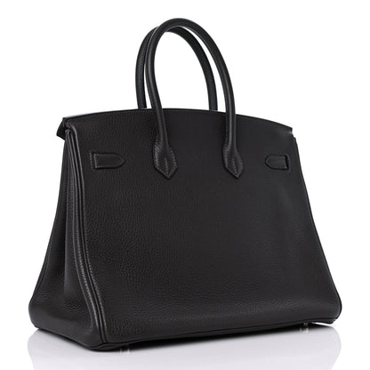 Hermes Taurillon Clemence Birkin 35 Graphite 3 of 13
