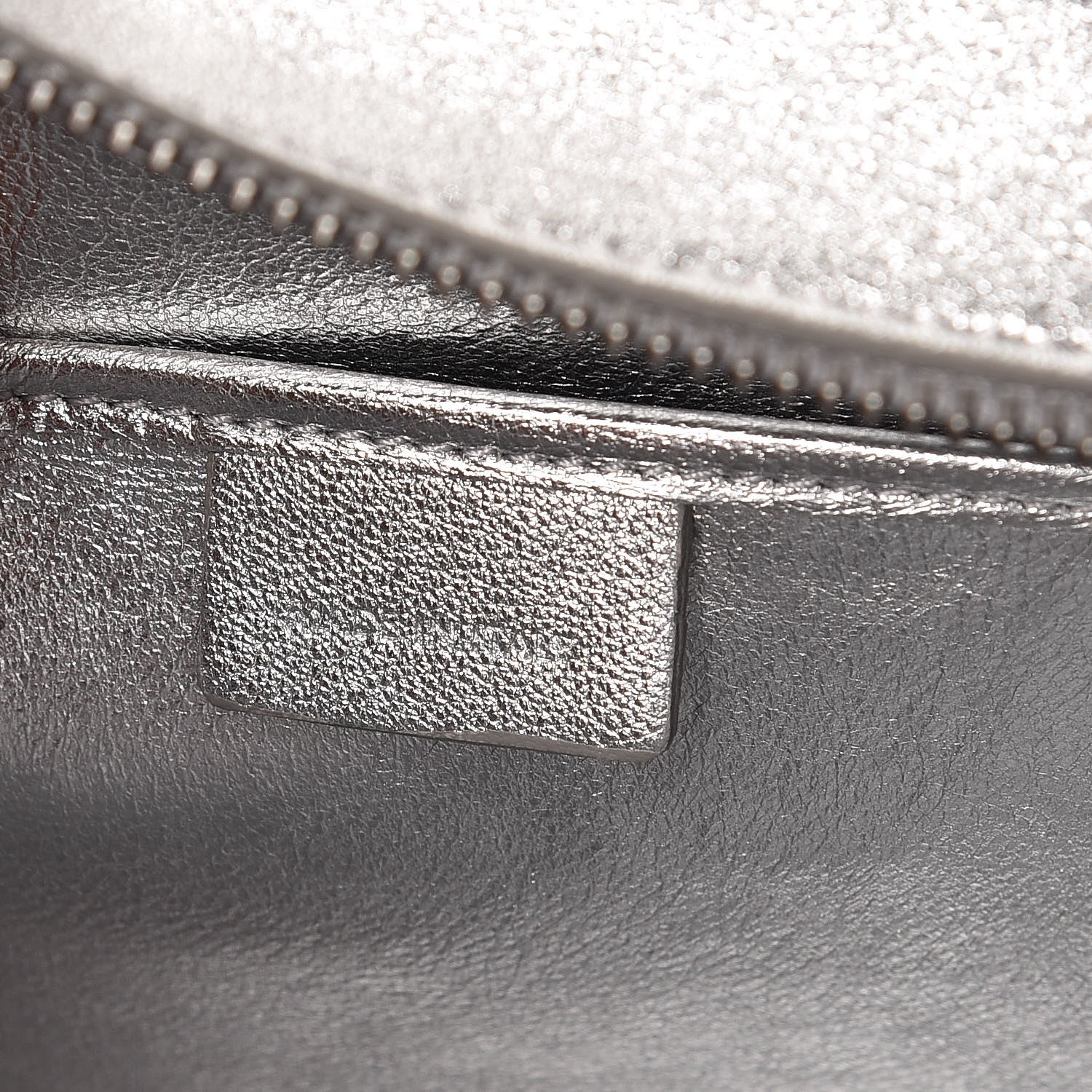 Celine Laminated Lambskin Nano Luggage Silver 8 of 11