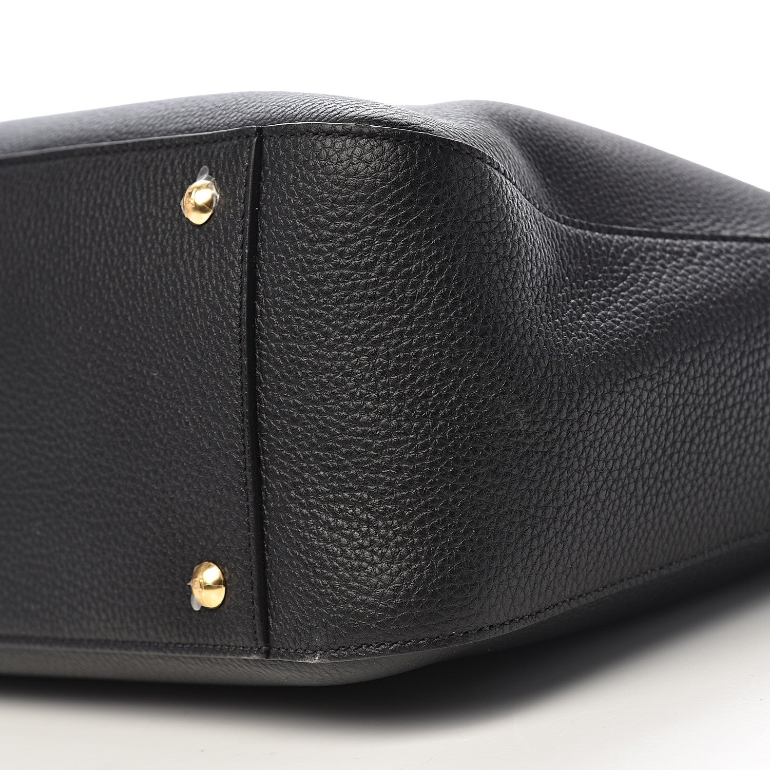 Fendi Cuoio Romano Selleria Medium FF Tote Black 10 of 14