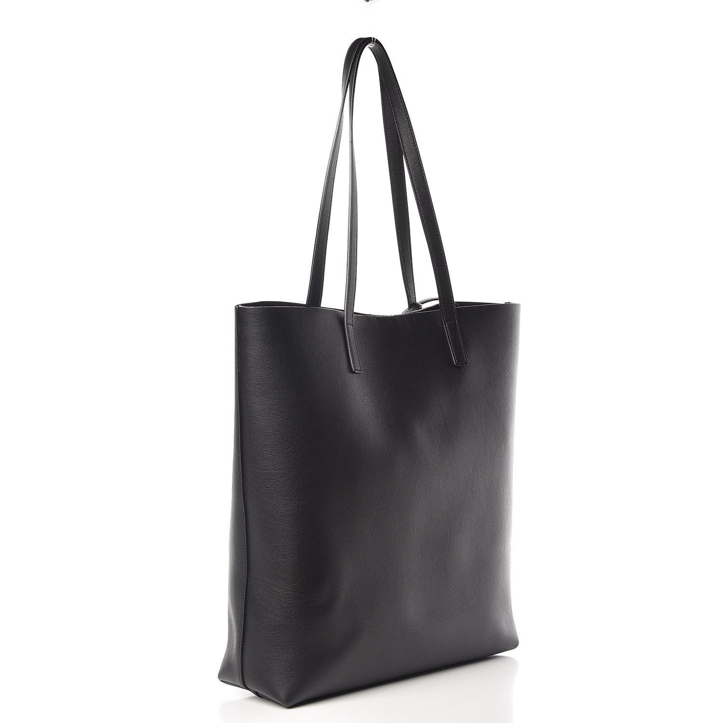 Calfskin Medium Shopping Tote Black