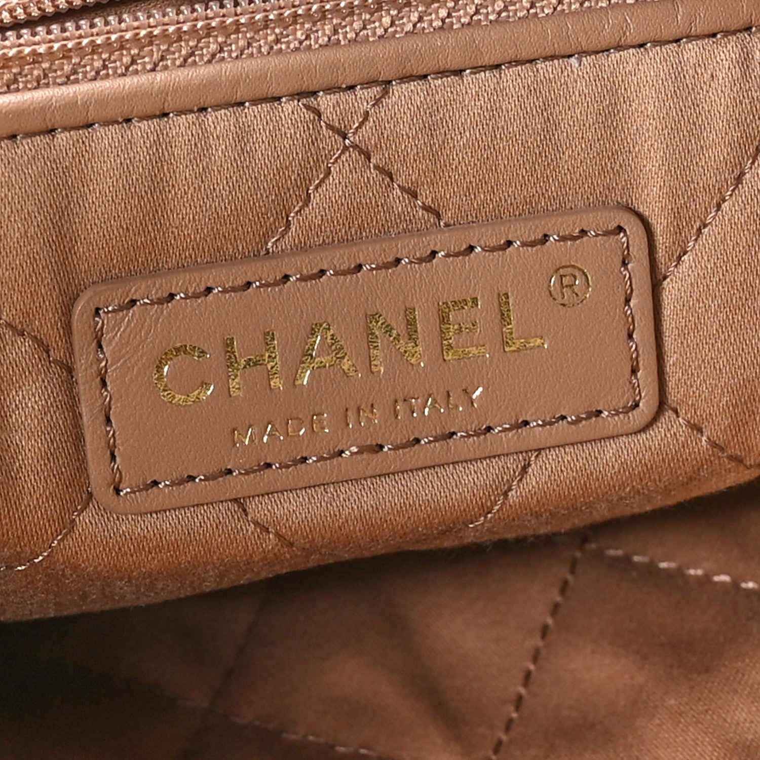 Chanel Shiny Calfskin Quilted Small Chanel 22 Beige 7 of 11