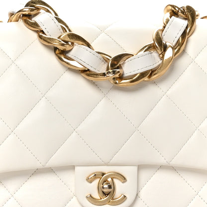 Chanel Lambskin Quilted Large CC Funky Town Flap White 8 of 10