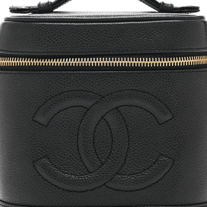 Chanel Caviar Vanity Cosmetic Case Black 9 of 11