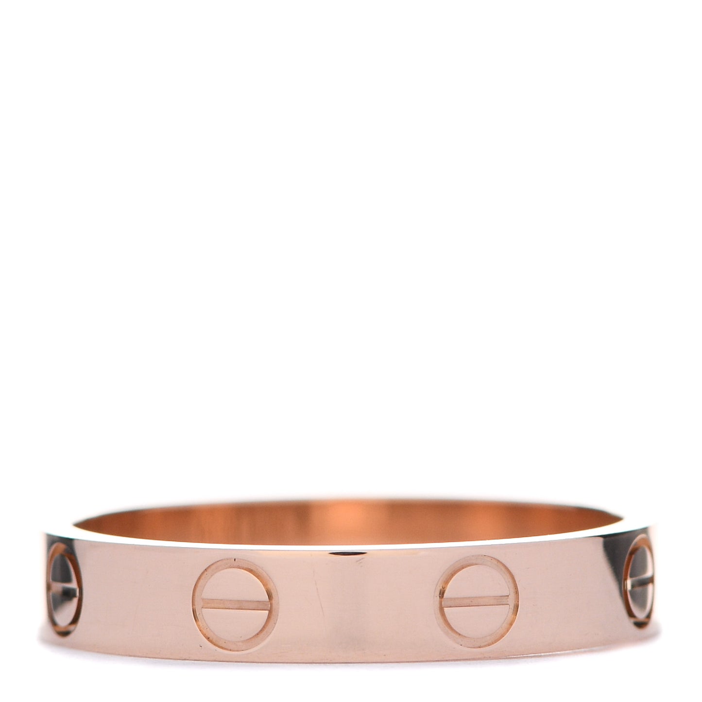 18K Pink Gold 3.5mm LOVE Wedding Band Ring 55 7.25