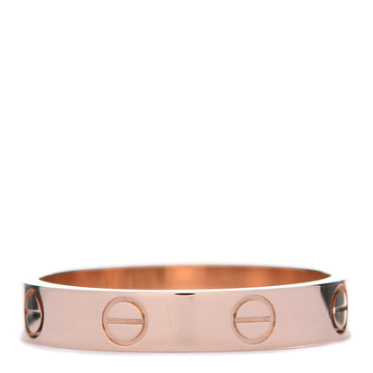 Cartier 18K Pink Gold 3.5mm LOVE Wedding Band Ring 55 7.25 3 of 5