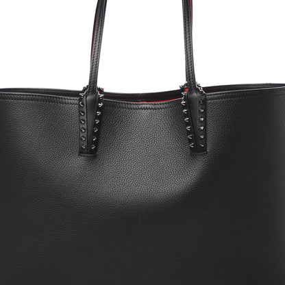 Christian Louboutin Calfskin Spikes East West Cabata Tote Black 9 of 13