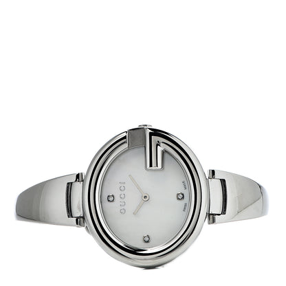 Gucci Stainless Steel Diamond Mother of Pearl 36mm Guccissima Quartz Watch 3 of 6