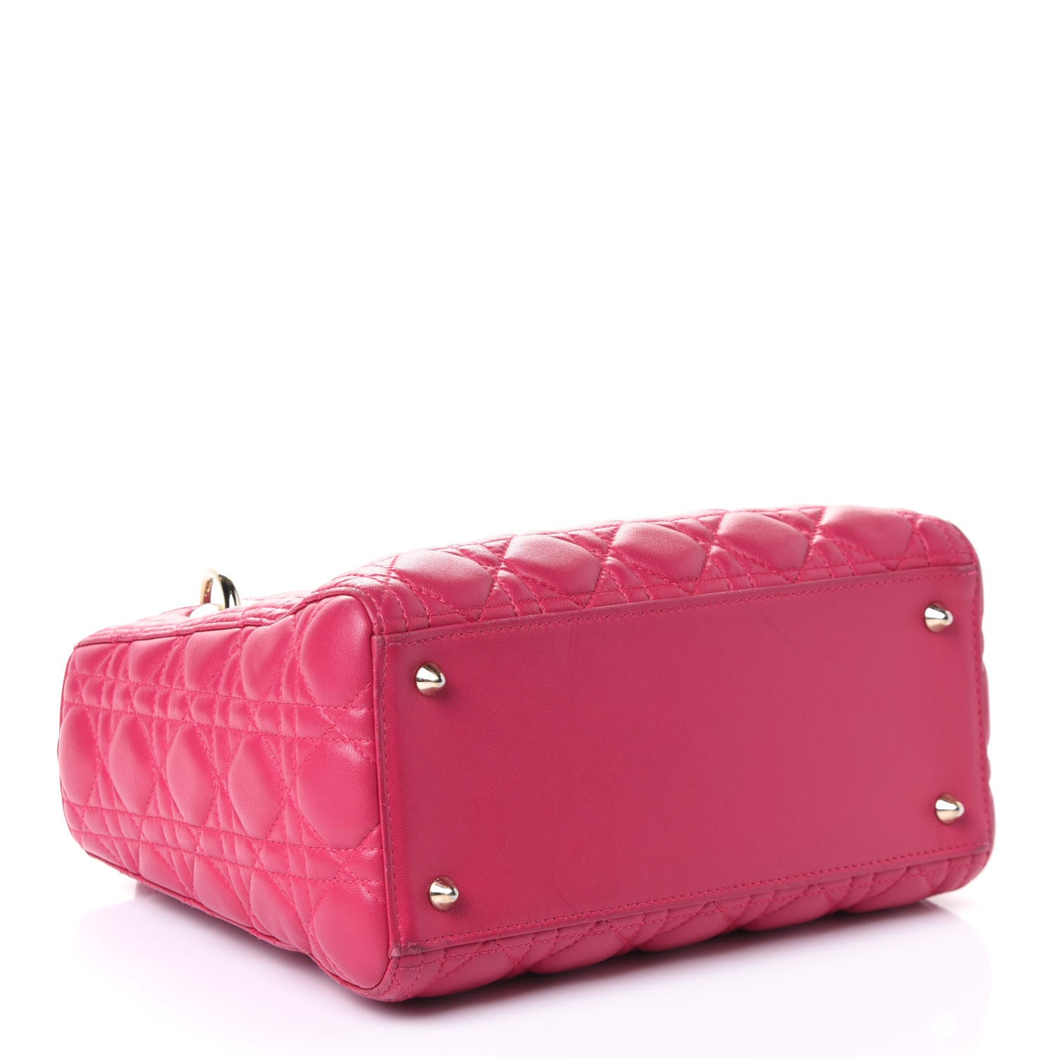 Christian Dior Lambskin Cannage Medium Lady Dior Pink 3 of 4