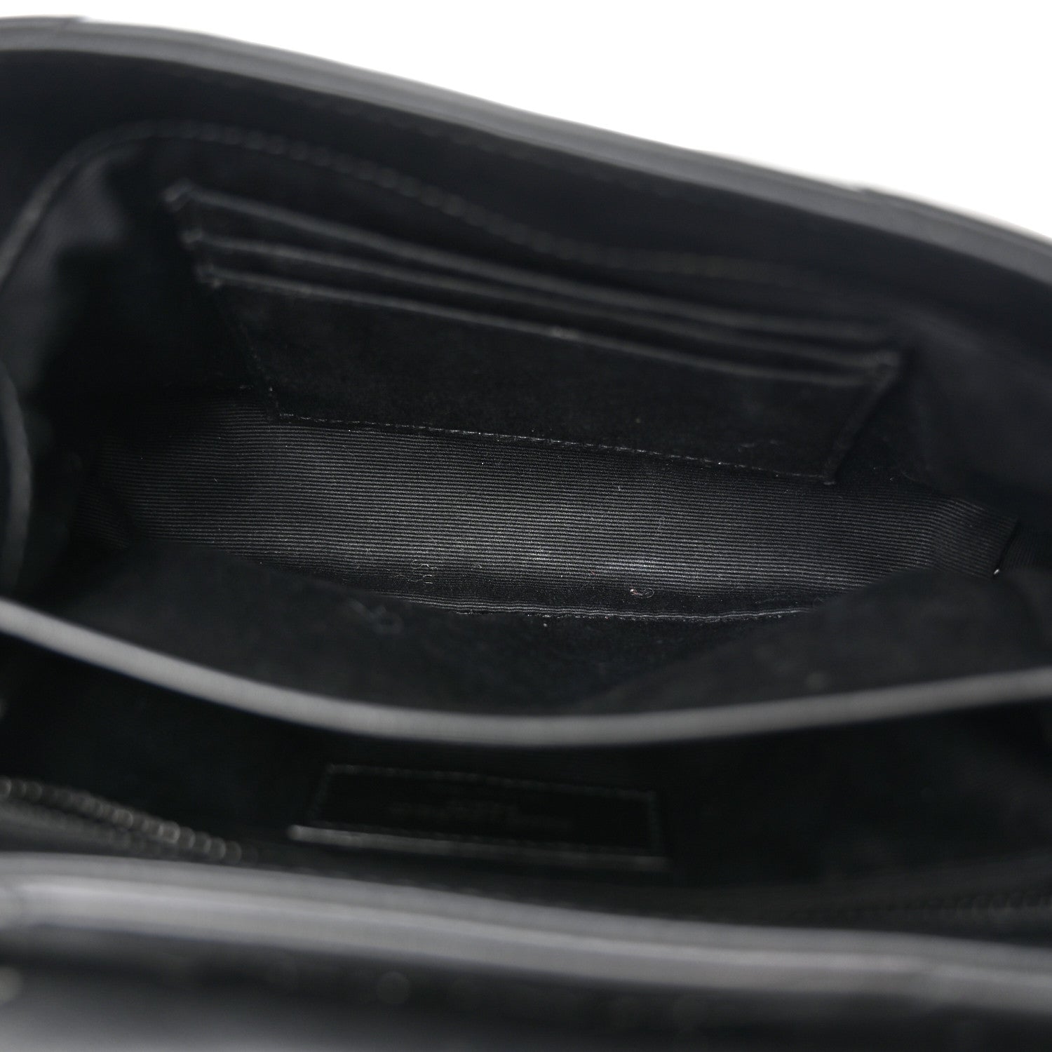 Saint Laurent Calfskin Y Quilted Monogram Monochrome Toy Loulou Crossbody Bag Black 5 of 12