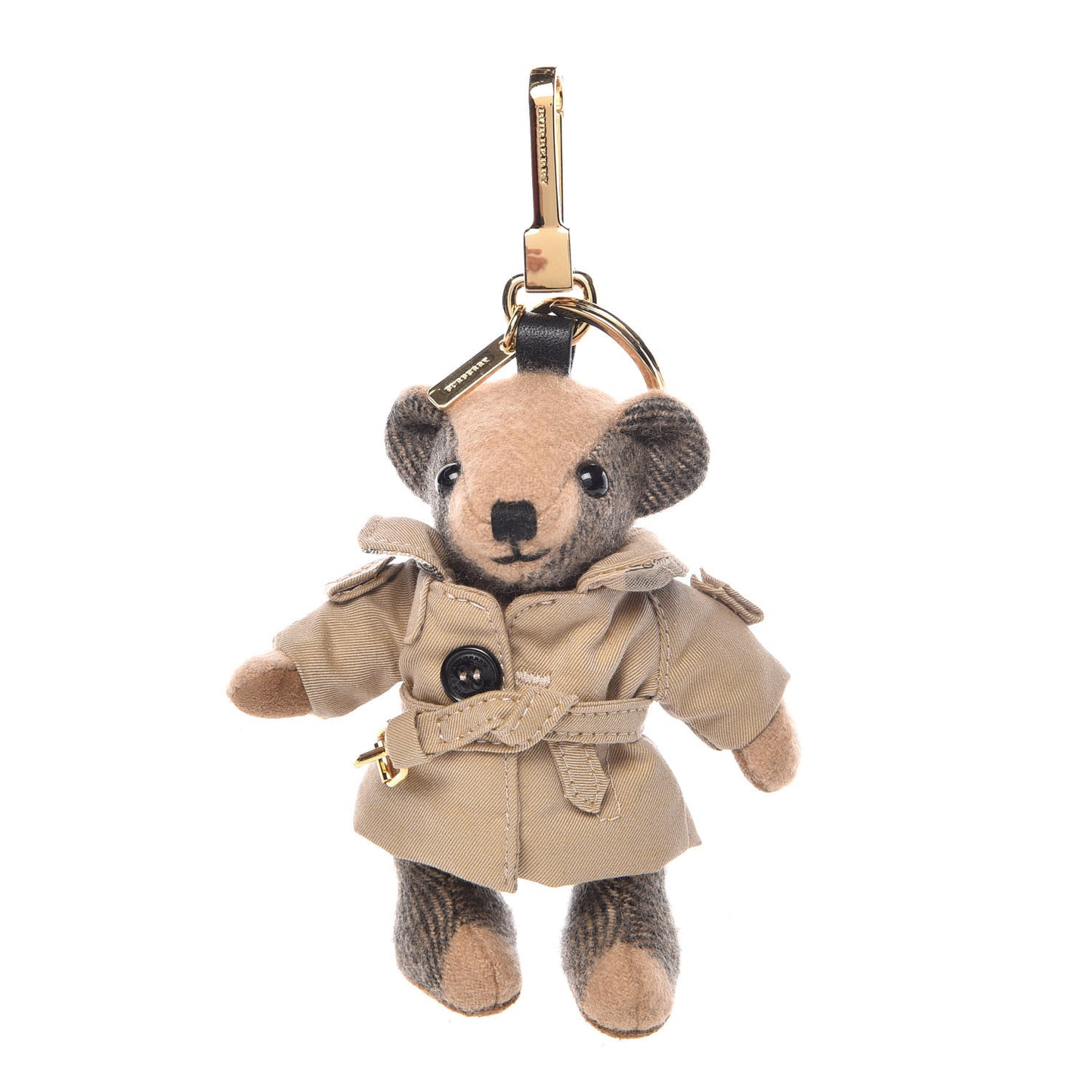 Cashmere Thomas Trench Teddy Bear Keychain Charm Camel