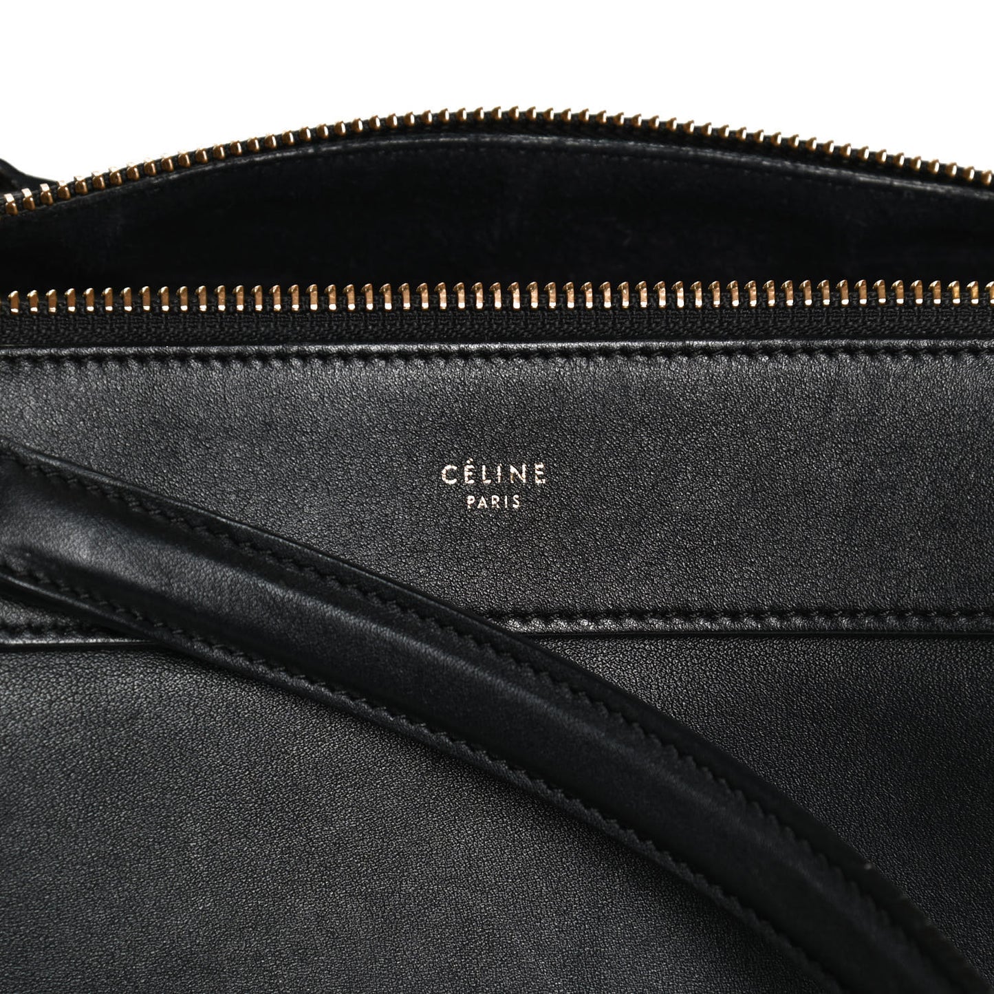 Bullhide Calfskin Medium Ring Bag Black