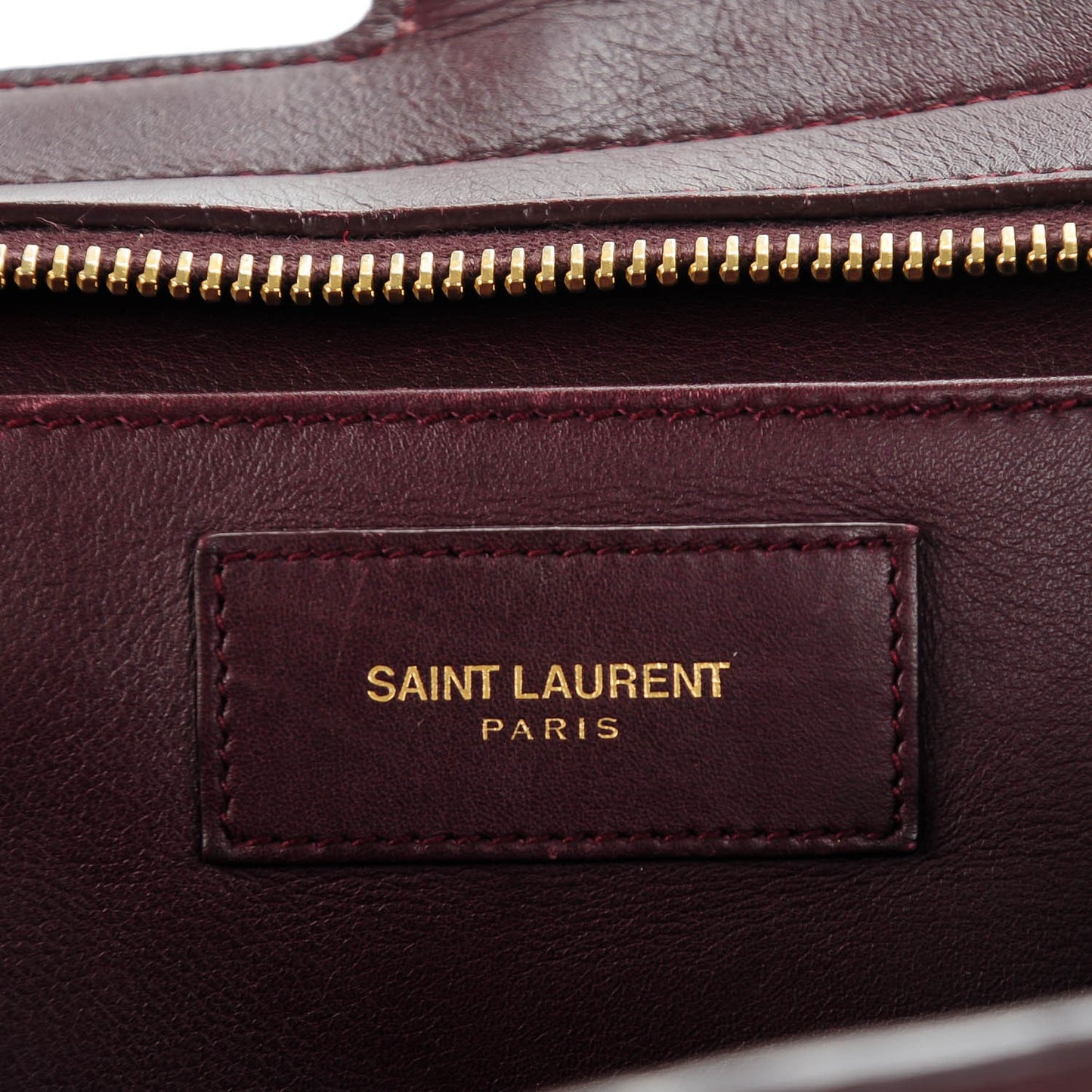 Calfskin Small Classic Y Cabas Bordeaux