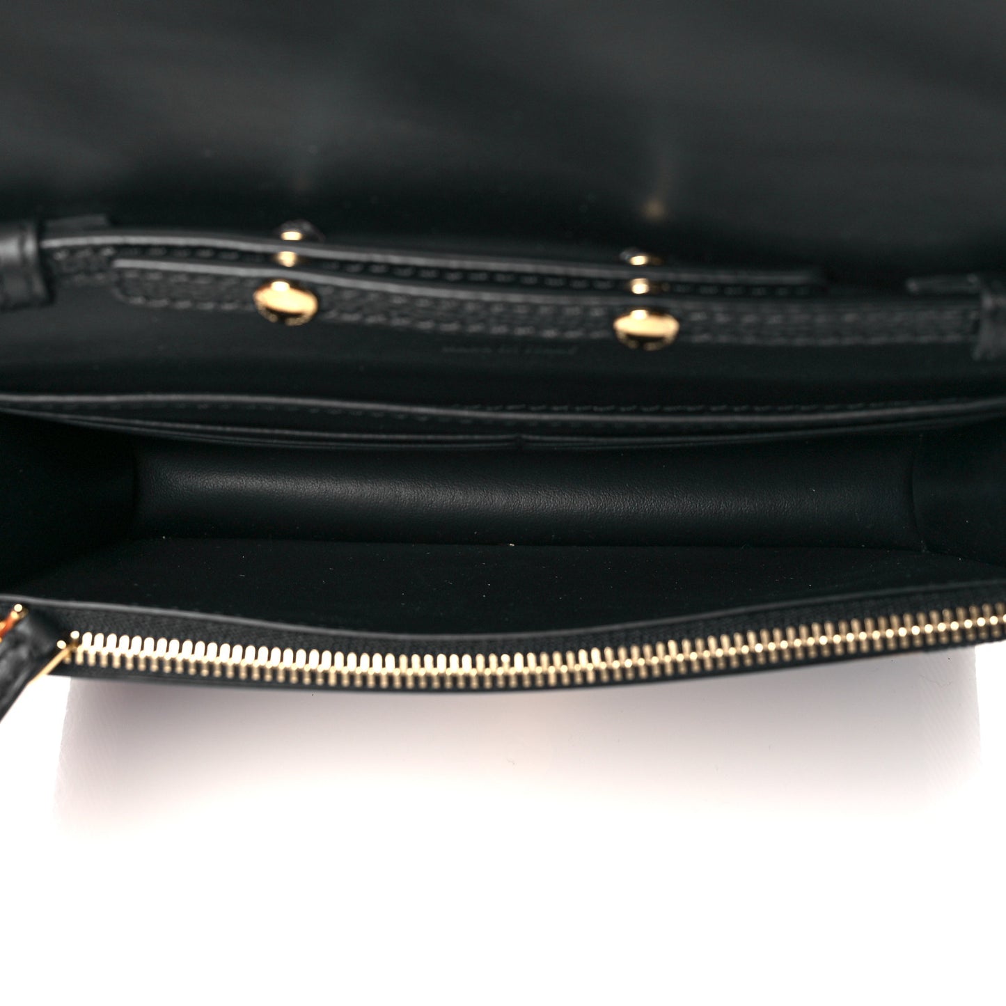 Derby Calfskin House Check Wallet On Chain Black