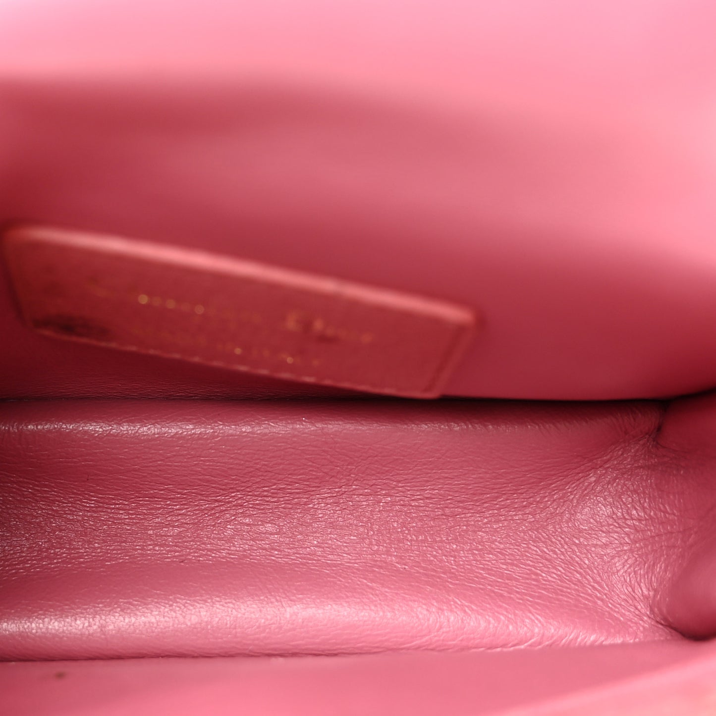 Supple Calfskin Cannage Micro Caro Bag Pink