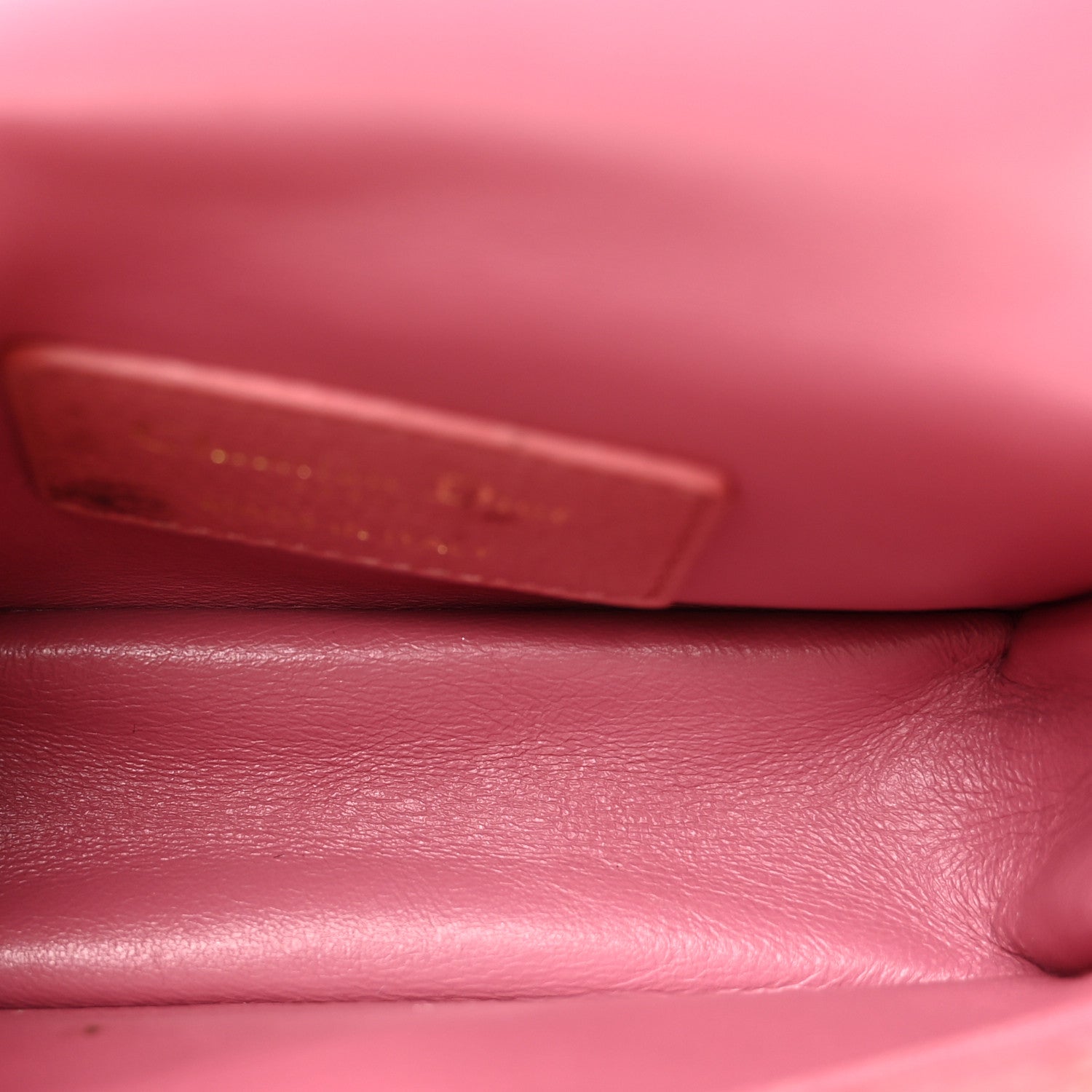 Christian Dior Supple Calfskin Cannage Micro Caro Bag Pink 5 of 9