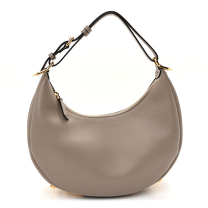 Fendi Vitello Grace Matte Small Fendigraphy Hobo Bag Tortora 1 of 10