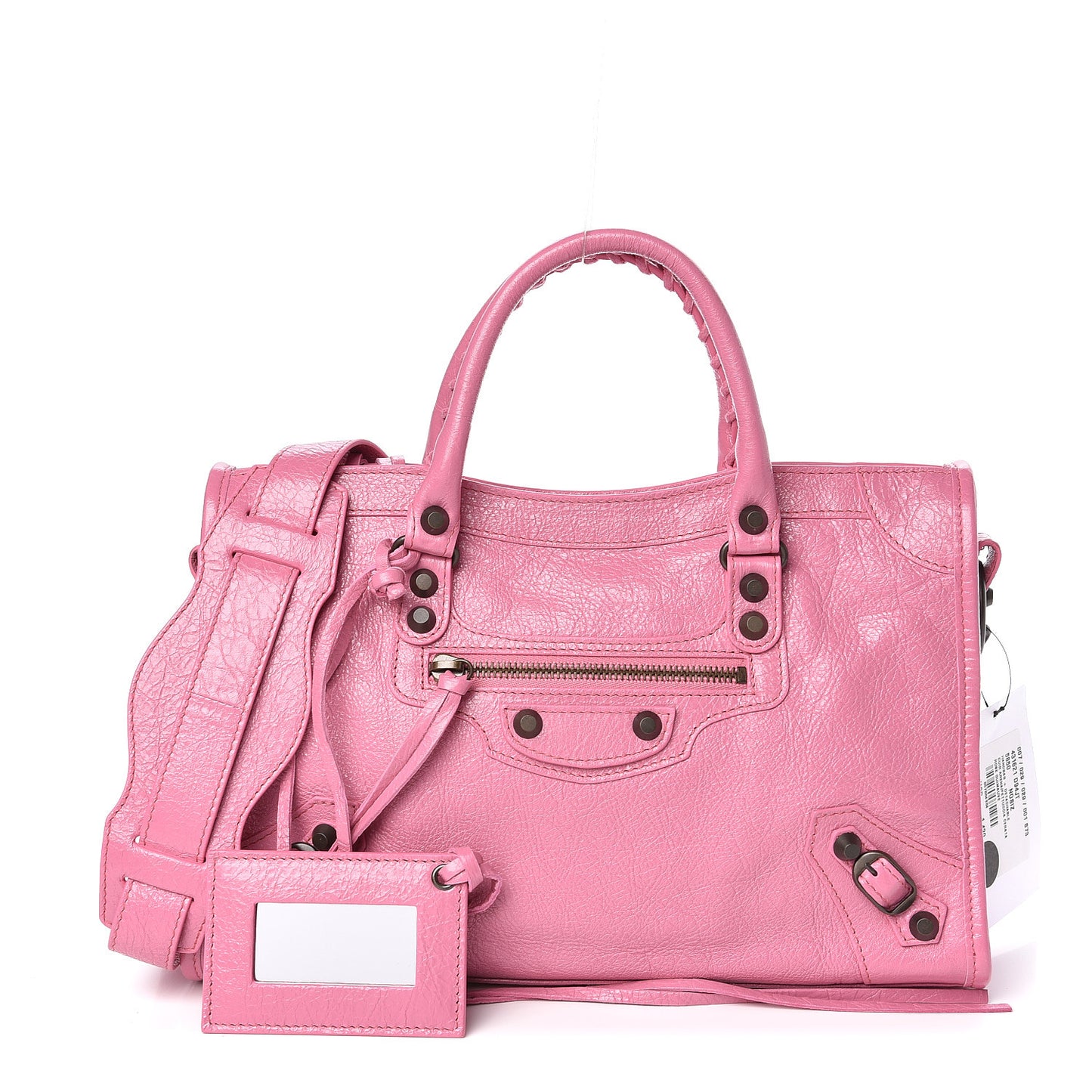 Agneau Classic Silver Hardware S City Rose Guimauve