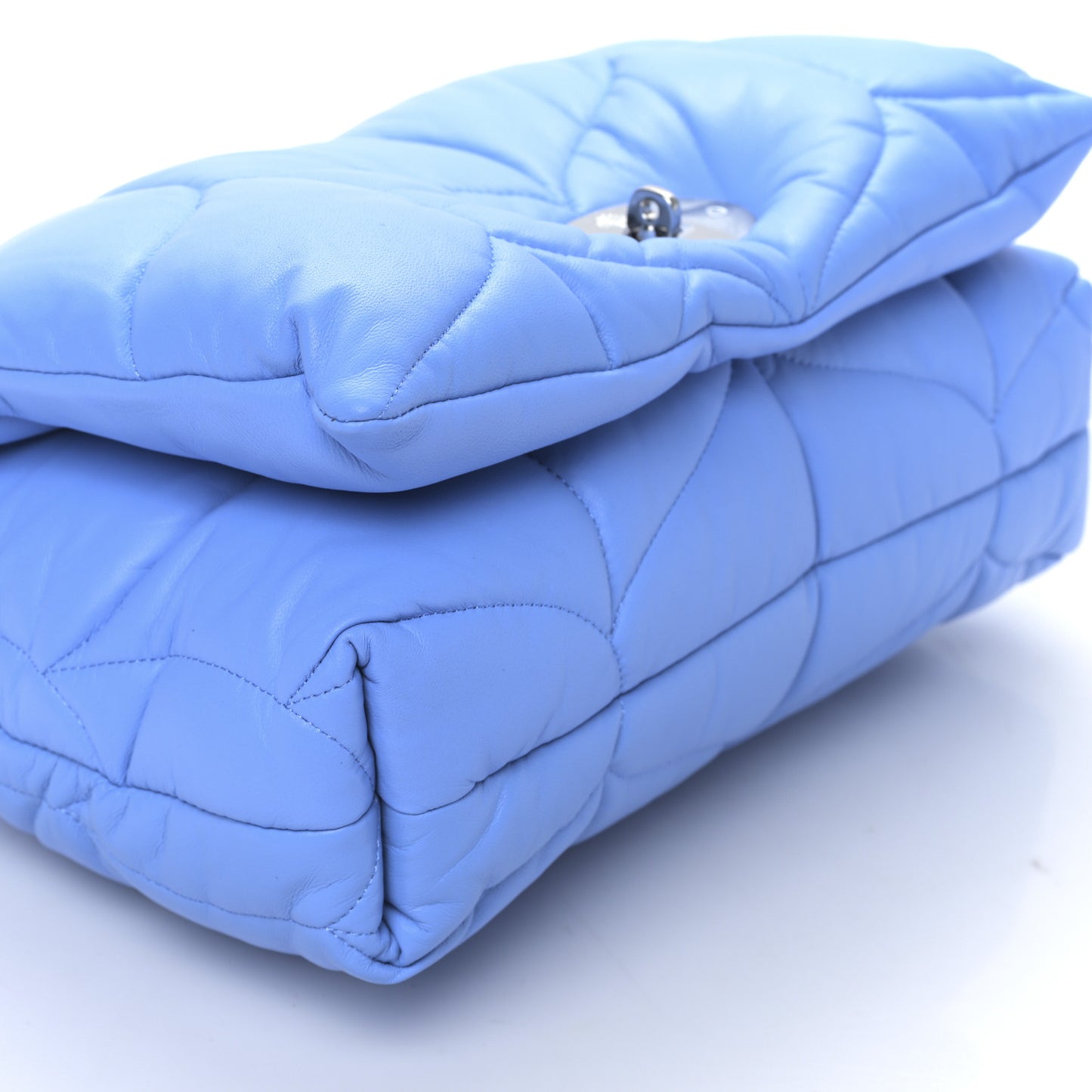 Nappa Pillow Quilted Softie Bag Cornflower Blue