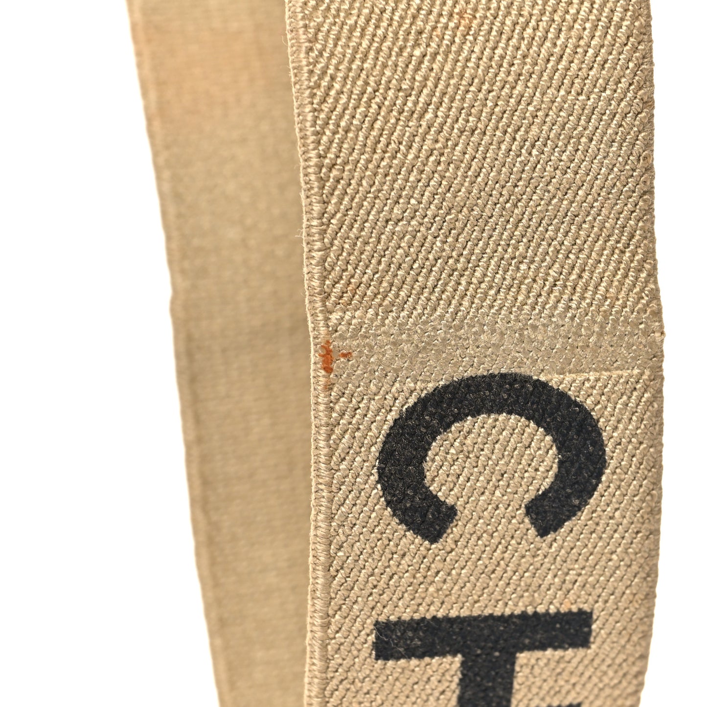 Elastic Logo Suspenders Beige Black