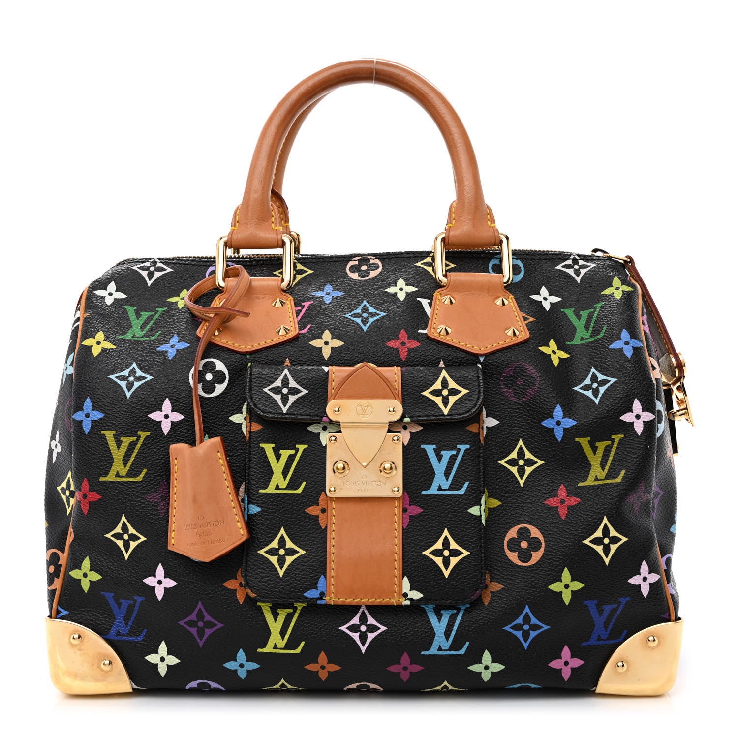 Louis Vuitton Monogram Multicolor Speedy 30 Black 1 of 10