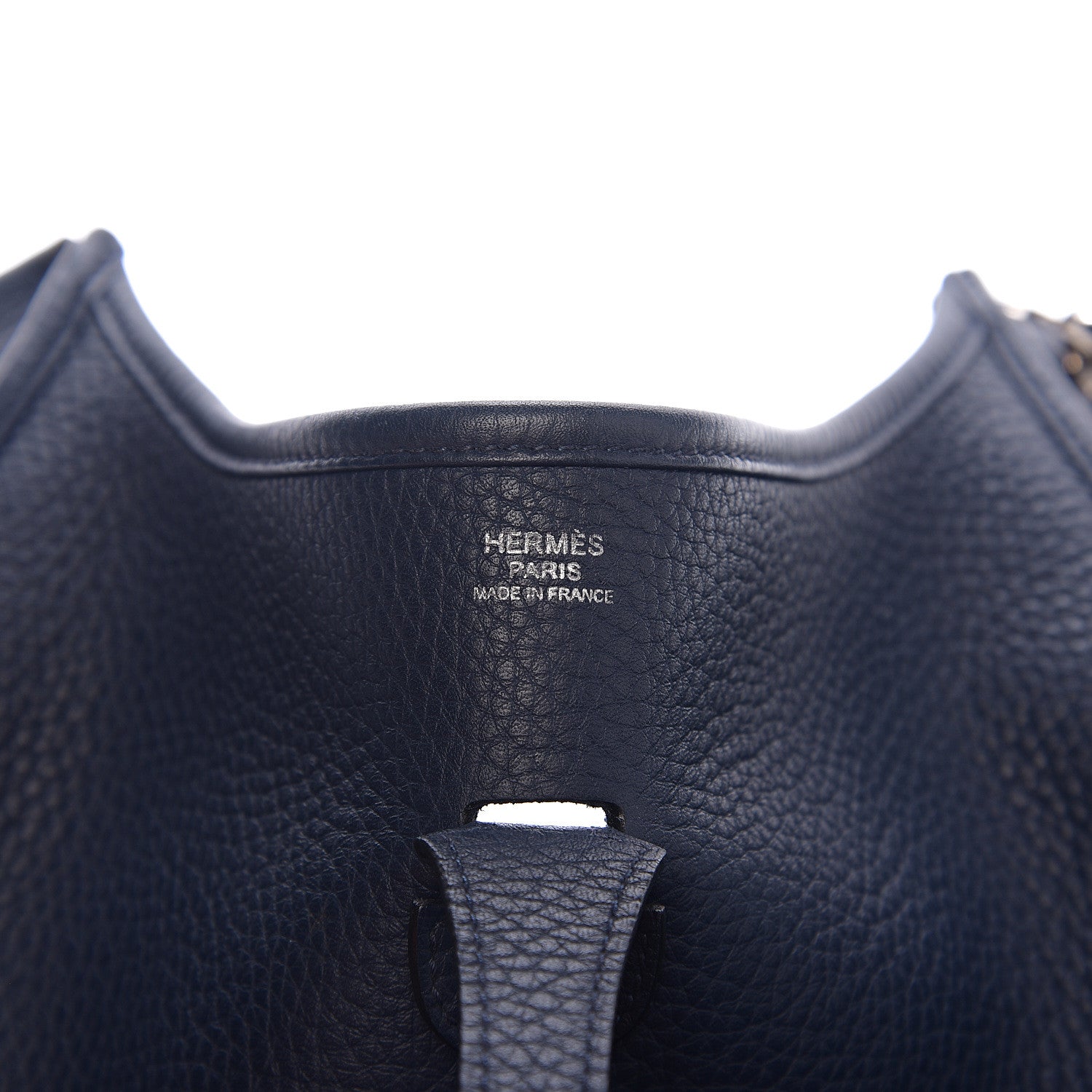 Hermes Taurillon Clemence Evelyne III PM Bleu Abysse 5 of 10