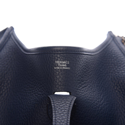 Hermes Taurillon Clemence Evelyne III PM Bleu Abysse 5 of 10