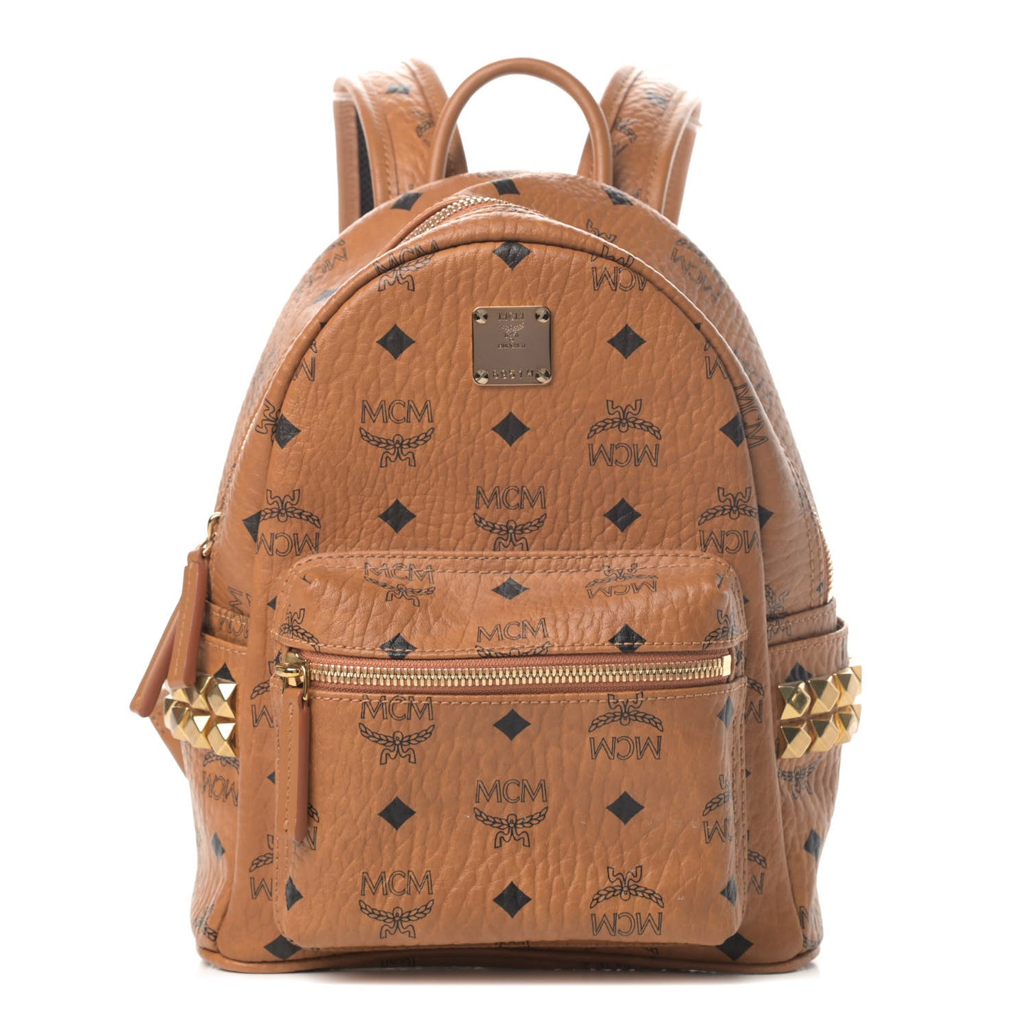 Visetos Side Stud Mini Stark Backpack Cognac