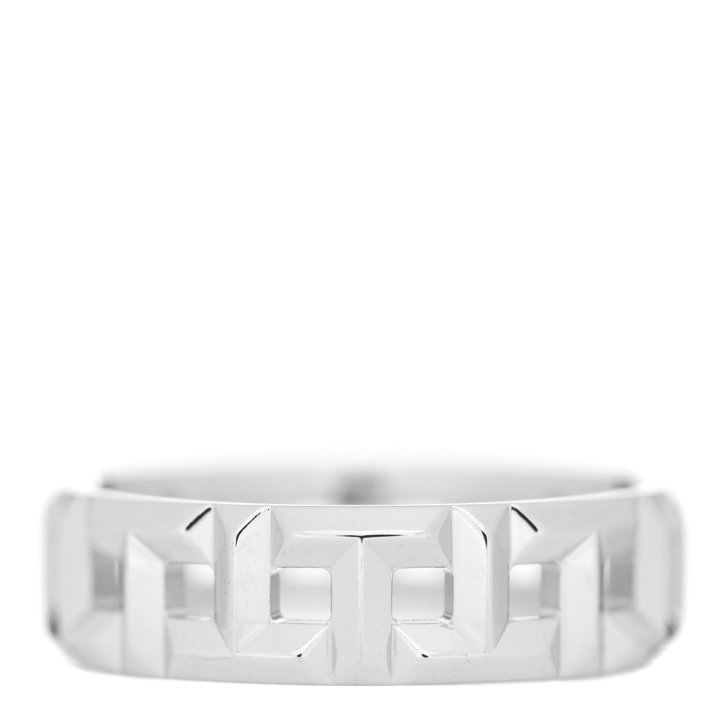 18K White Gold Wide T True Ring 53 6.5
