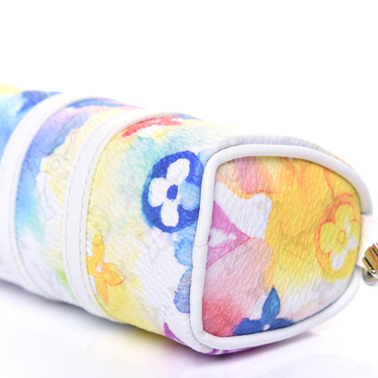 Louis Vuitton Monogram Watercolor Mini Keepall Bag Charm Key Holder Multicolor 8 of 9